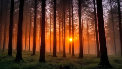 Sunset-in-the-forest