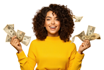 PNG Money cheerful banknote portrait
