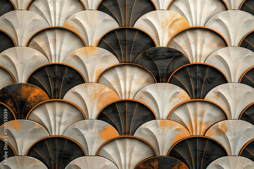 Poster sophisticated abstract 3d pattern. background image. created with generative ai technology.