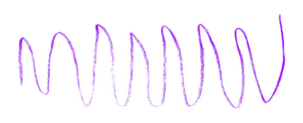 purple pencil strokes isolated on transparent background