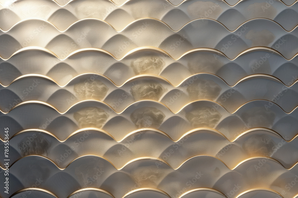 Poster sophisticated abstract 3d pattern. fish scale. background image. created with generative ai technolo