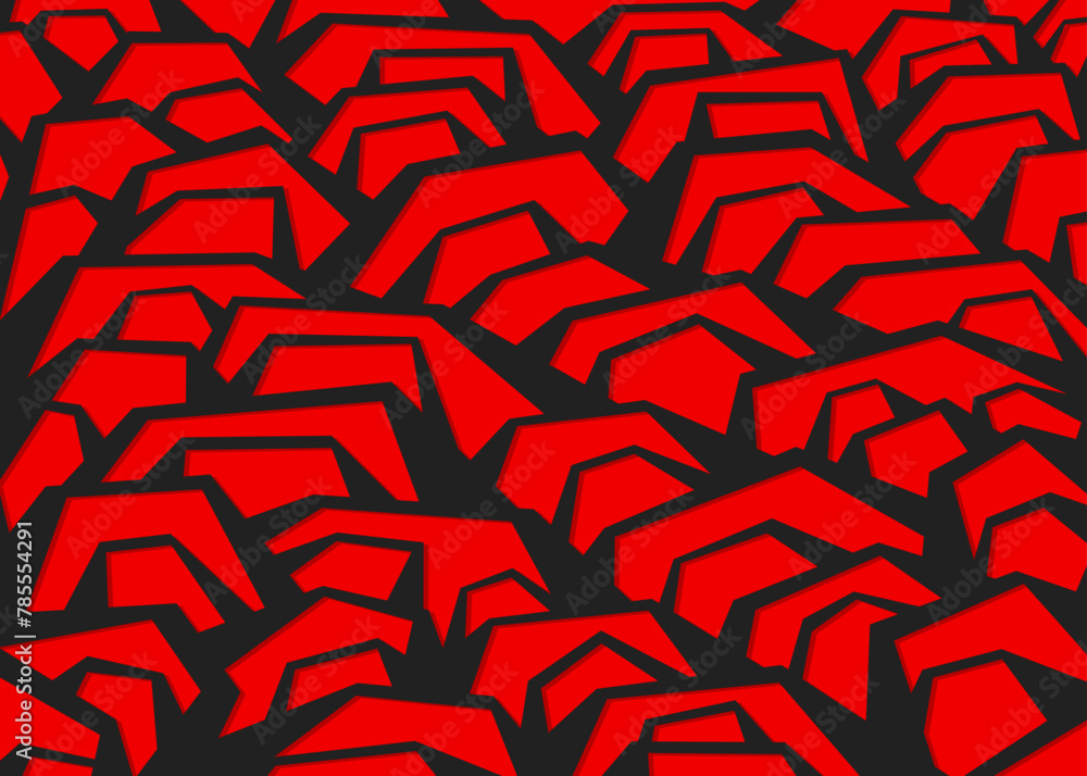 Poster abstract background with seamless irregular staircase line pattern
