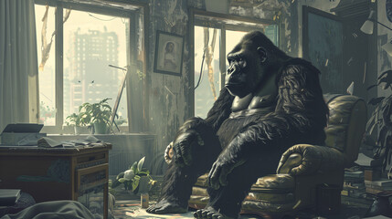 800 Pound Gorilla in the Room - obrazy, fototapety, plakaty