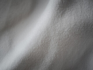 White cotton jersey fabric texture