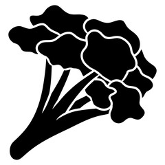 brocoli vegetable glyph icon