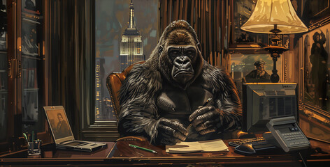 800 Pound Gorilla in the Room - obrazy, fototapety, plakaty
