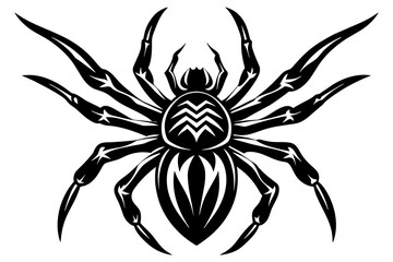 the spider silhouette vector illustration 