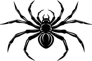 the spider silhouette vector illustration 