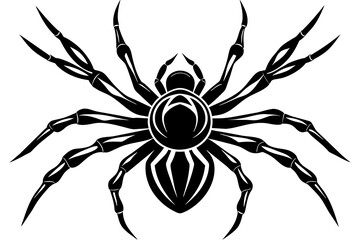 the spider silhouette vector illustration 