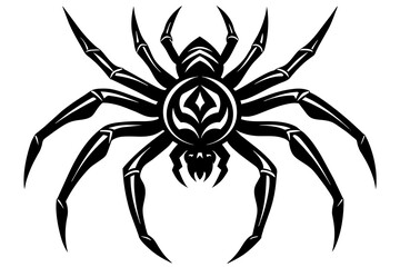 the spider silhouette vector illustration 
