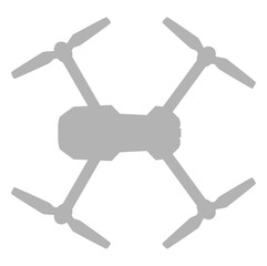 Drone Camera or UAV Silhouette, Flat Style, Can use for Art Illustration, Apps, Website, Pictogram, Logo Gram, or Graphic Design Element. Format PNG