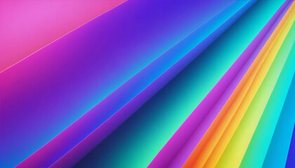 Abstract colorful rainbow gradient glowing waves background