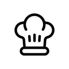 Simple Chef Hat icon. The icon can be used for websites, print templates, presentation templates, illustrations, etc	