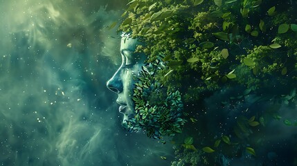Artistic image of mother earth. World environment and mother earth day concept - obrazy, fototapety, plakaty