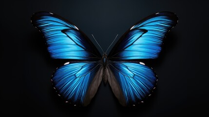 butterfly on black
