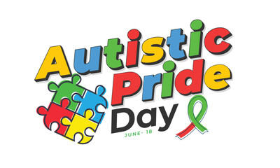 Autistic Pride day. background, banner, card, poster, template. Vector illustration.