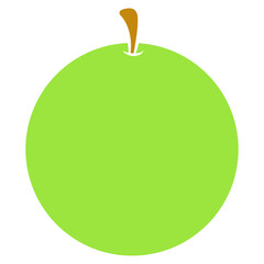 melon fruit icon illustration