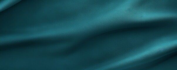 Teal background with subtle grain texture for elegant design, top view. Marokee velvet fabric backdrop with space for text or logo