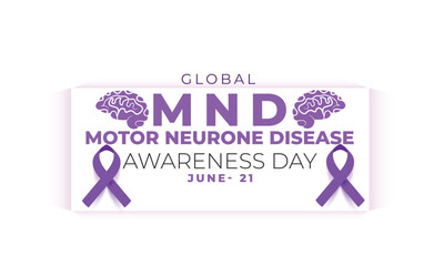 Global Motor Neurone disease awareness day. background, banner, card, poster, template. Vector illustration.
