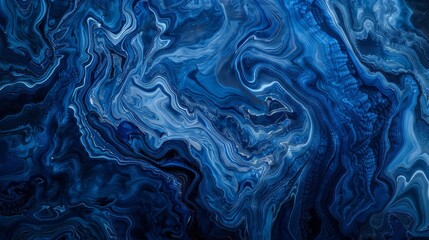 Obraz premium sapphire blue background with marbled texture luxurious gemstone inspired abstract