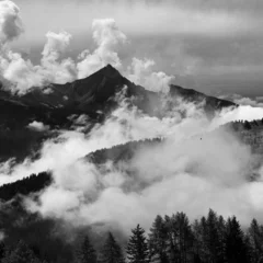 Deurstickers aquila in lontanaza tra le nuvole © Stefania