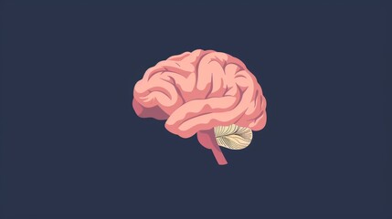 Stylized Illustration of the Human Brain Generative AI