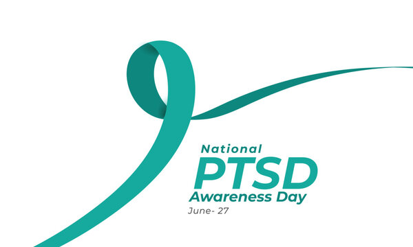 National PTSD awareness day. background, banner, card, poster, template. Vector illustration.