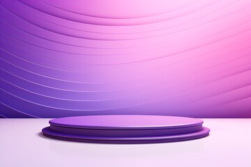 violet abstract background vector, empty room interior with gradient corner in a color for product presentation platform studio