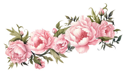 PNG Peony pattern flower plant