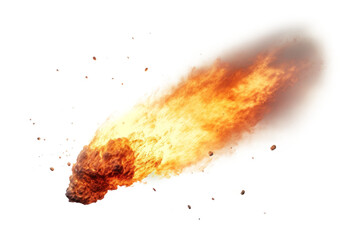 Falling asteroid effect png, transparent background