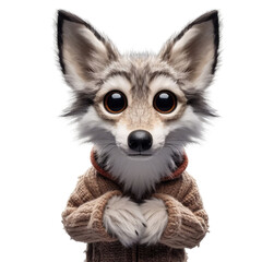 Obraz premium Isolated Cute Funny Animal on a Clear PNG Canvas, Generative AI