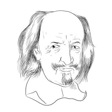 Realistic illustration of 
Thomas Hobbes