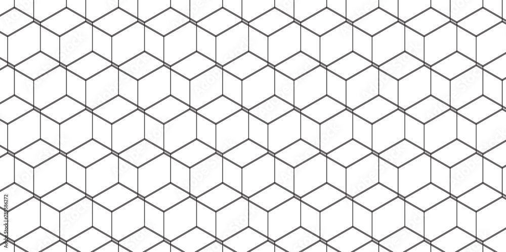 Wall mural modern simple white texture pattern of hexagons as a background. abstract honeycomb background. clos