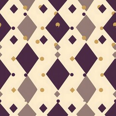purple and gold harlequin seamless pattern