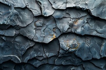 Detail-rich photo accentuating the texture and layers of slate stone, evoking a sense of ruggedness and resilience