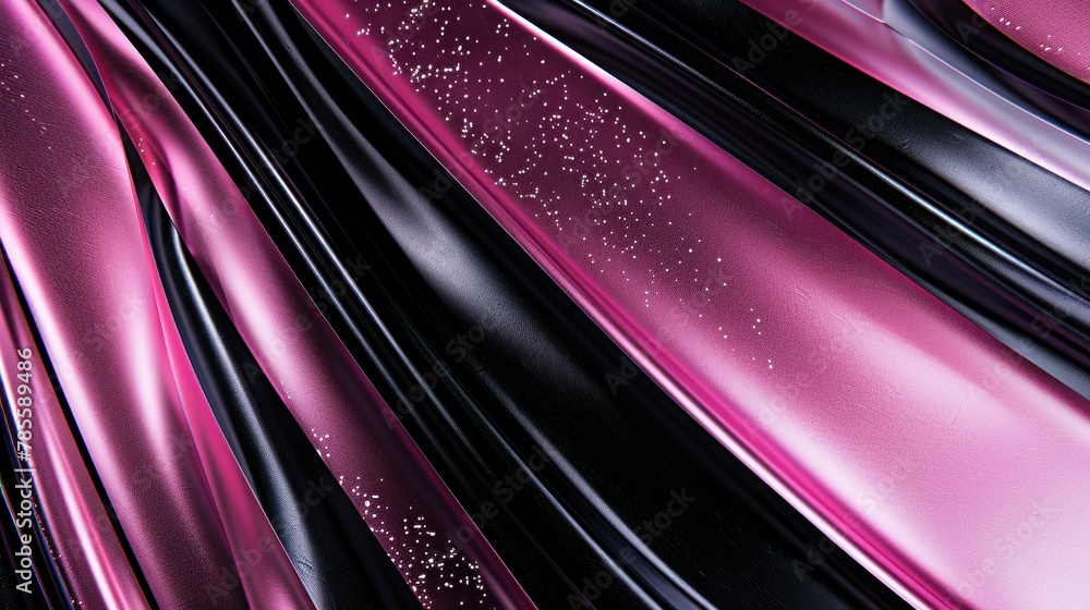 Aufkleber metallic gradient. vibrant pink transitions into deep black, accented by subtle metallic textures an