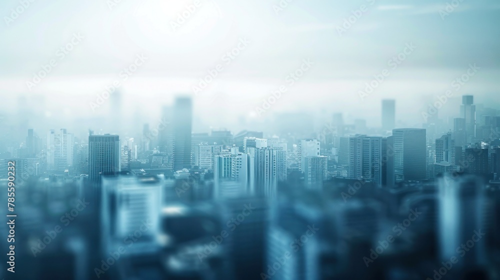 Poster smog enveloping cityscape, underscoring need for sustainable practices.