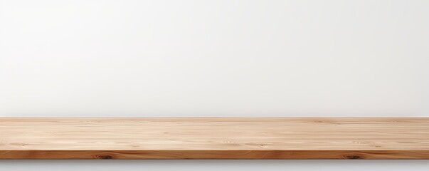 White background with a wooden table, product display template. White background with a wood floor. White and white photo of an empty room