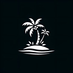 Obraz premium tropical island with palms