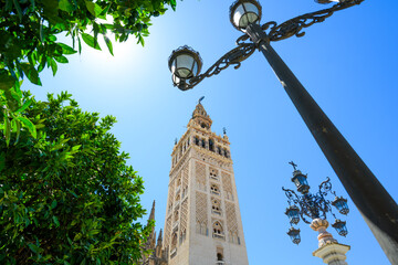 Fototapeta na wymiar La Giralda, Catedral de Sevilla, Andalusia, Spain, Europe