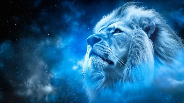 Lion of Judah: Majesty King in the Night Sky, Religion.  Video.