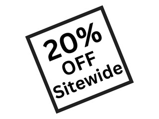 Simple Black 20% Off Vector Icon Design