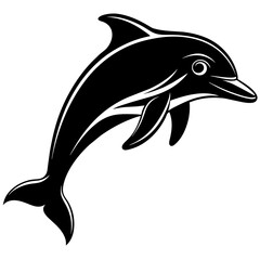 dolphin isolated on white