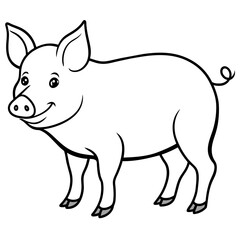 illustration of a pig