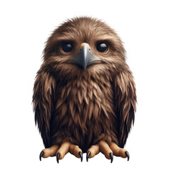 Naklejka premium Isolated Cute Funny Animal on a Clear PNG Canvas, Generative AI