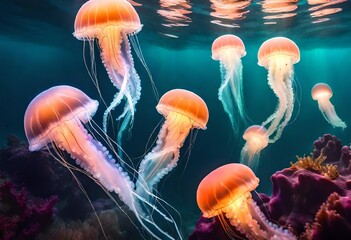 jellyfish in the aquarium