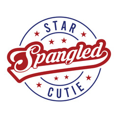 Star Spangled Cutie SVG