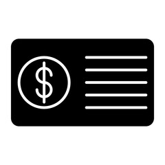 Paycheck Icon Design