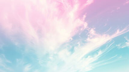 Soft abstract pastel pink and blue sky background for websites and apps.
