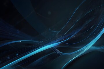 Naklejka premium beauty of technology in design by combining an abstract futuristic background with blue circular lines to create a visually appealing piece. 